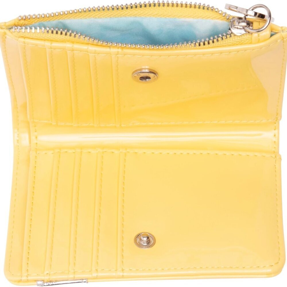 Bifold Wallet Womens PU Nylon Compact Card Slots Snap Closure Stylish - Picture 4 of 5